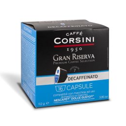 8001684917181 Cafe Corsini Gran Riserva Espresso Decaffeinato 16 Cap